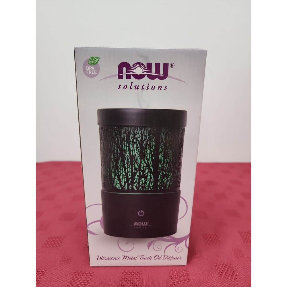 Now Solutions Ultrasonic Metal Touch Oil Diffuser, Model 7486 BPA Free Botanical